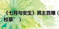 《七月與安生》男主首曝(鄭元暢贊他“國民校草”)