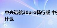 中興遠航30pro暢行版 中興暢行30優缺點是什么