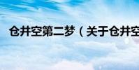 倉井空第二夢(關于倉井空第二夢的介紹)
