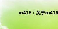 m416(關于m416的介紹)