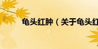 龜頭紅腫(關于龜頭紅腫的介紹)