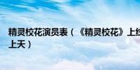 精靈校花演員表(《精靈校花》上線兩周:配角畫風清奇要上天)