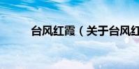 臺風紅霞(關于臺風紅霞的介紹)