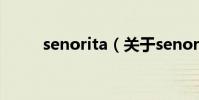 senorita(關于senorita的介紹)