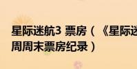 星際迷航3 票房(《星際迷航3》創九月第一周周末票房紀錄)