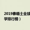 2019泰晤士全球大學聲譽排行榜前十名（2019世界聲譽大學排行榜）