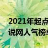 2021年起點小說排行榜前十名（起點中文小說網人氣榜單）