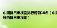 中國抗日電視劇排行榜前10名(中國經典抗日電視劇中國最好的抗日電視劇)