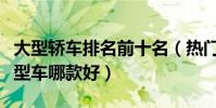 大型轎車排名前十名(熱門大型車推薦豪華大型車哪款好)