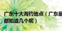 廣東十大海釣地點(廣東最適合海釣的地方你都知道幾個呢)
