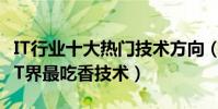 IT行業十大熱門技術方向(it行業最熱門技術IT界最吃香技術)