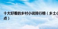 十大好看的鄉村小說排行榜(鄉土小說推薦經典農村小說盤點)