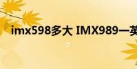 imx598多大 IMX989一英寸大底怎么樣