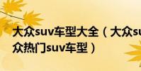 大眾suv車型大全(大眾suv十大車型推薦大眾熱門suv車型)