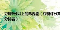 豆瓣9分以上的電視劇(豆瓣評分高的電視劇豆瓣電視劇高分排名)