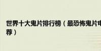 世界十大鬼片排行榜(最恐怖鬼片電影大全最嚇人的鬼片推薦)