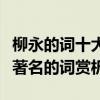 柳永的詞十大代表作（柳永的詞精選十首柳永著名的詞賞析）