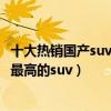 十大熱銷國產suv排行榜（國產suv熱銷車型推薦國產性價比最高的suv）