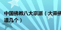 中國佛教八大宗派(大乘佛教有哪些宗派你知道幾個)