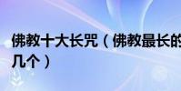 佛教十大長咒(佛教最長的咒語有哪些你知道幾個)