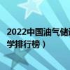 2022中國油氣儲運工程專業十大名校（全國油氣儲運工程大學排行榜）