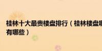 桂林十大最貴樓盤排行(桂林樓盤哪個比較好桂林住宅小區有哪些)