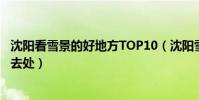 沈陽看雪景的好地方TOP10(沈陽雪景哪里最美沈陽賞雪好去處)