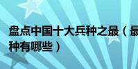 盤點中國十大兵種之最(最累的兵種是什么兵種有哪些)