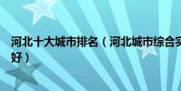 河北十大城市排名(河北城市綜合實力排行河北省哪個城市好)