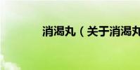 消渴丸(關于消渴丸的介紹)