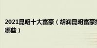 2021昆明十大富豪(胡潤昆明富豪排行榜昆明最有錢的人有哪些)