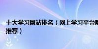 十大學習網站排名(網上學習平臺哪個好在線網絡學習網站推薦)