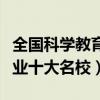全國科學教育專業大學排行（中國科學教育專業十大名校）