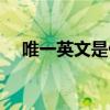 唯一英文是什么意思（唯一英文是什么）