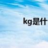 kg是什么單位（kg是什么單位）