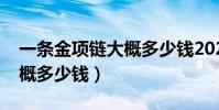 一條金項鏈大概多少錢2021(一條金項鏈大概多少錢)