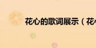 花心的歌詞展示(花心的歌詞)