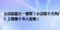 小沈陽最火一首歌(小沈陽十大熱門歌曲排行榜:《男人歌》上榜第十令人驚艷)