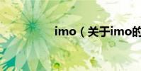 imo(關于imo的介紹)