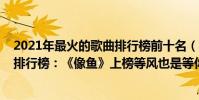 2021年最火的歌曲排行榜前十名(2021十大熱門催淚歌曲排行榜:《像魚》上榜等風也是等你)