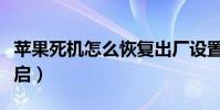蘋果死機怎么恢復出廠設置(蘋果死機怎么重啟)
