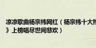 涼涼歌曲楊宗緯網紅(楊宗緯十大熱門歌曲排行榜:《涼涼》上榜唱盡世間悲歡)