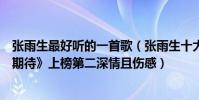 張雨生最好聽的一首歌(張雨生十大經典歌曲排行榜:《我期待》上榜第二深情且傷感)
