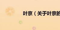 葉京(關于葉京的介紹)