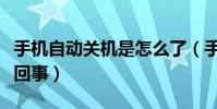 手機自動關機是怎么了(手機自動關機是怎么回事)