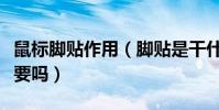 鼠標腳貼作用(腳貼是干什么的對鼠標來說重要嗎)