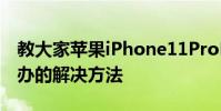 教大家蘋果iPhone11ProMax手機黑屏怎么辦的解決方法