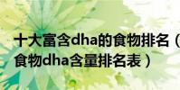 十大富含dha的食物排名(dha含量高的食物食物dha含量排名表)