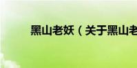 黑山老妖(關于黑山老妖的介紹)
