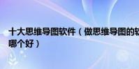 十大思維導圖軟件(做思維導圖的軟件有哪些思維導圖軟件哪個好)